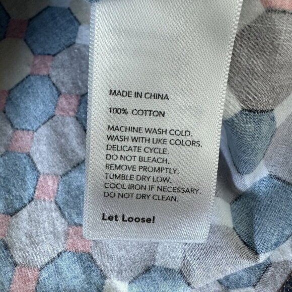 Kate Spade Saturday Top Tic Tac Tile Sleeveless Size S Geometric Multicolor - Picture 4 of 8